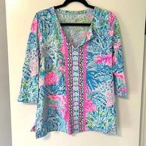 EUC Lilly Pulitzer UPF 50+ Karina Tunic Size Large